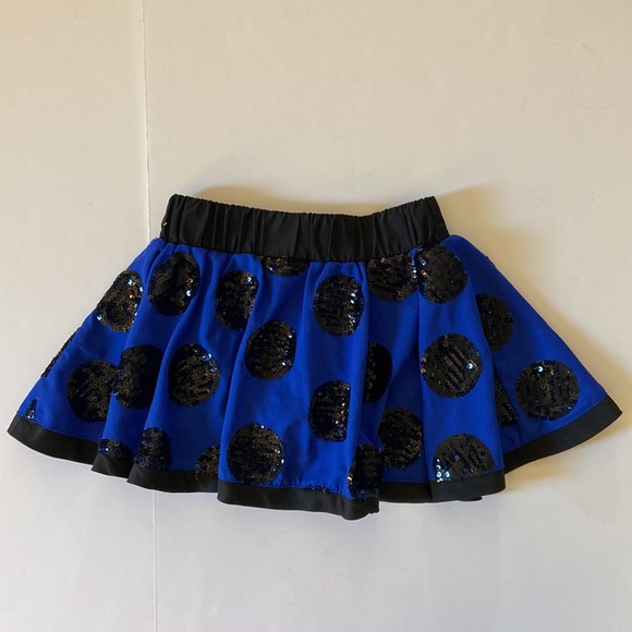 Justice polka dot sequins skirt/skort size 7 - Picture 5 of 5
